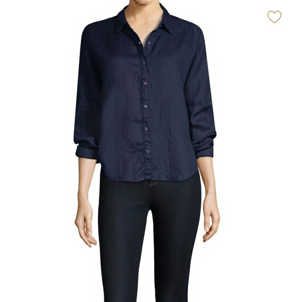 Stateside Linen Oxford Shirt XS NWOT